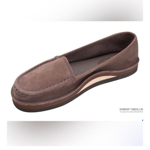 RAINBOW NWOT Leather Comfort Classic Slip On Loafer Espresso Women’s 8 - Picture 7 of 7